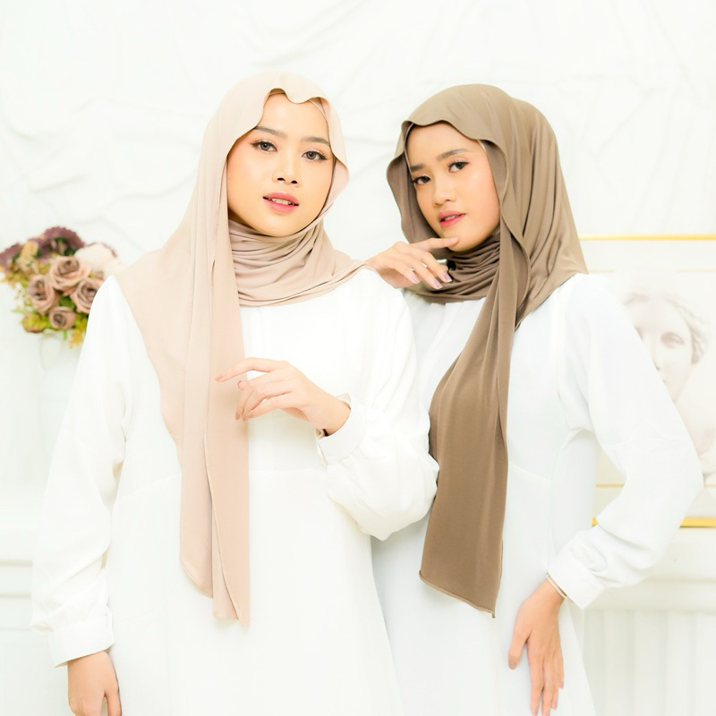Jual Elliana Pashmina Oval Meleyot Jersey Premium | Shopee Indonesia