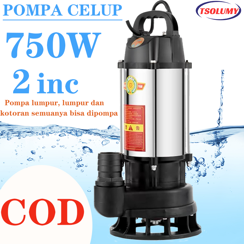 Jual Pompa Celup Air Kotor750W sewage pump 2inch Mesin Pompa Air Murah