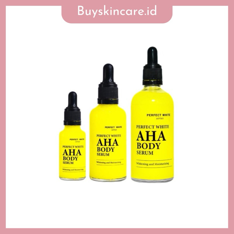Jual PERFECT WHITE AHA Body Serum Whitening and Moisturizing 20ml 50ml ...