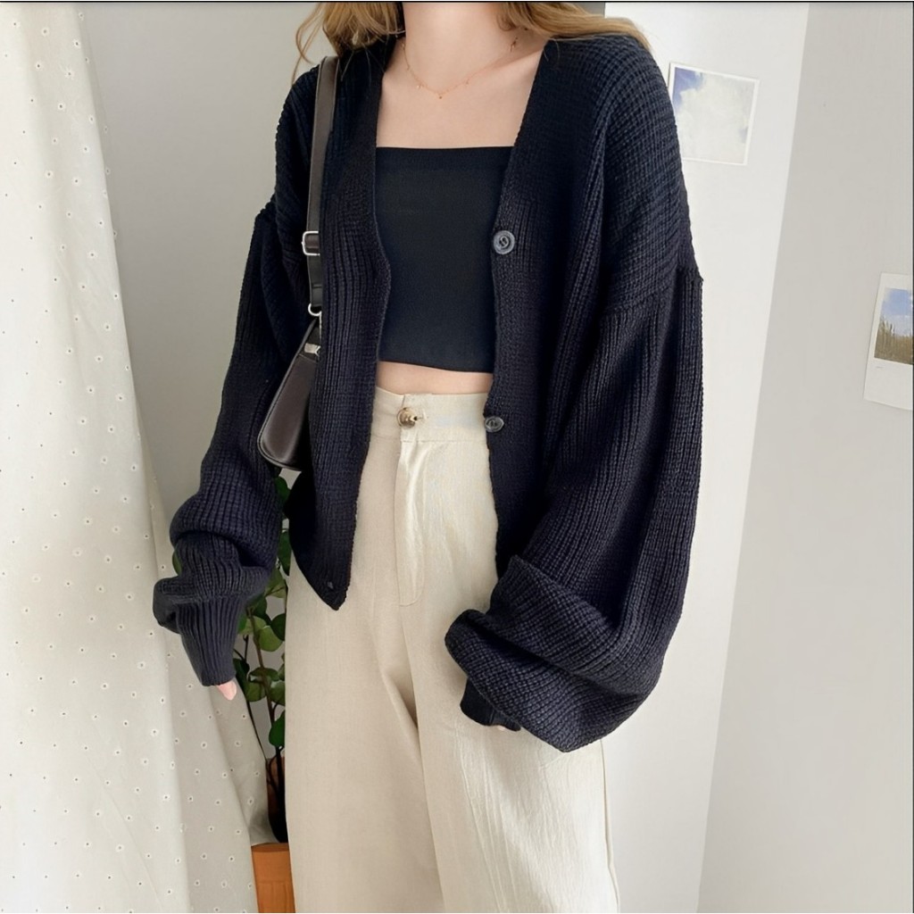 Jual RO Cardigan Rajut Jadore Ld 90 - 100 cm P 60 cm B 250 gr Cotton ...
