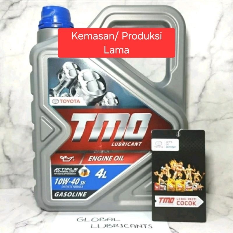 Jual ALL NEW BARCODE! Toyota Motor Oil/ TMO Biru 10W-40 4 Liter (Oli ...