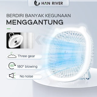 HAN RIVER kipas portabel HRFS01WT kipas mini kipas kecil-Putih