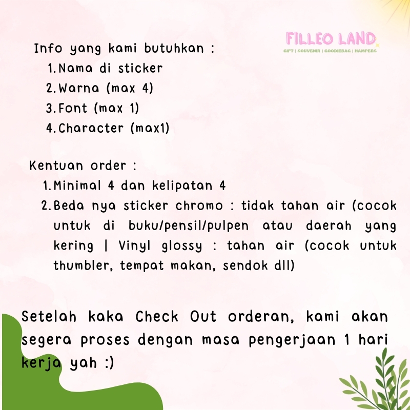 Jual Sticker Nama Karakter Custom Label Stiker Name Murah - Digiprint ...