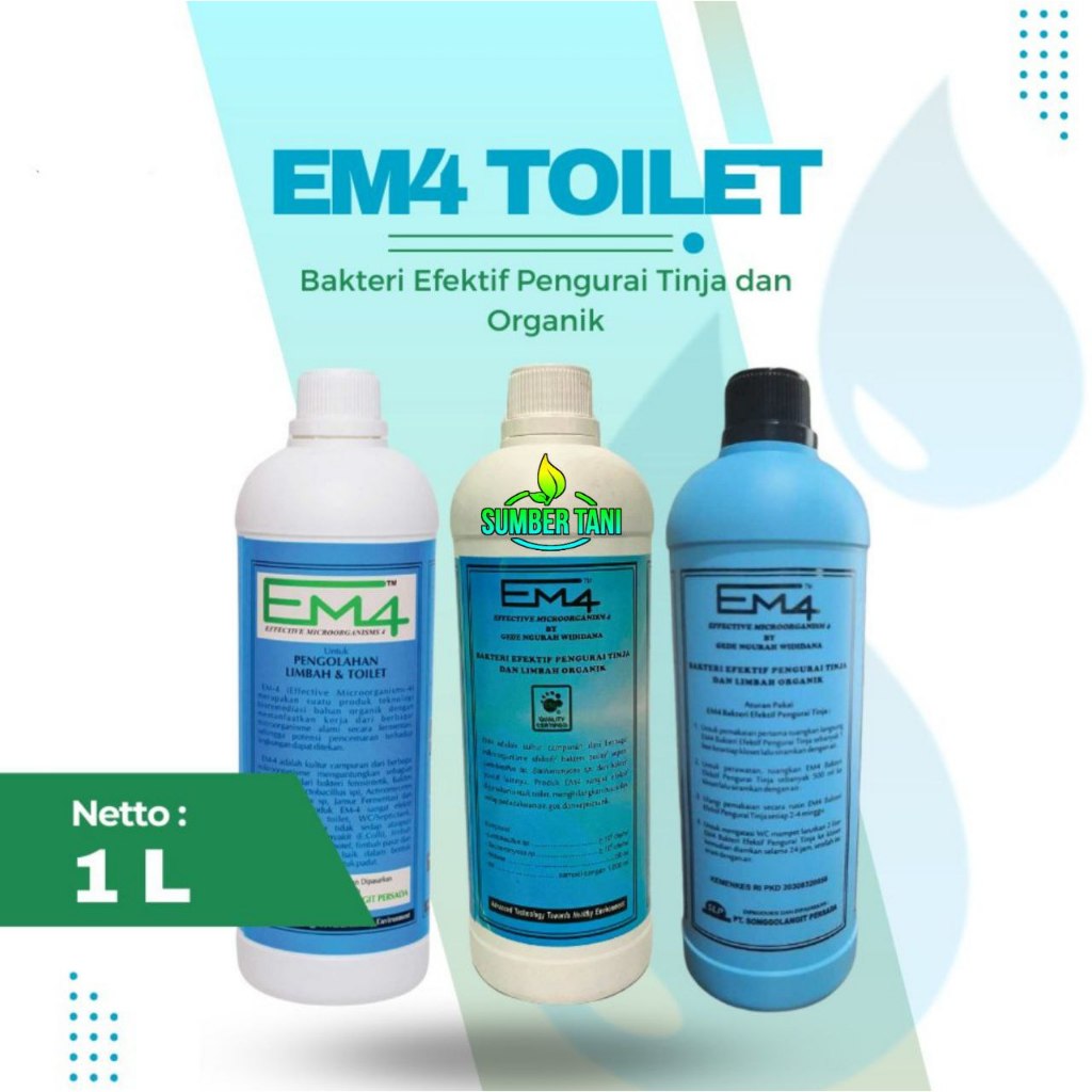Jual EM4 Pengolah Limbah & Toilet - 1 liter | Shopee Indonesia
