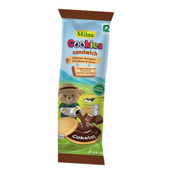 Jual MILNA COOKIES SANDWICH COKELAT/KEJU 1TAHUN+ MILNA BISKUIT CHOCO ...