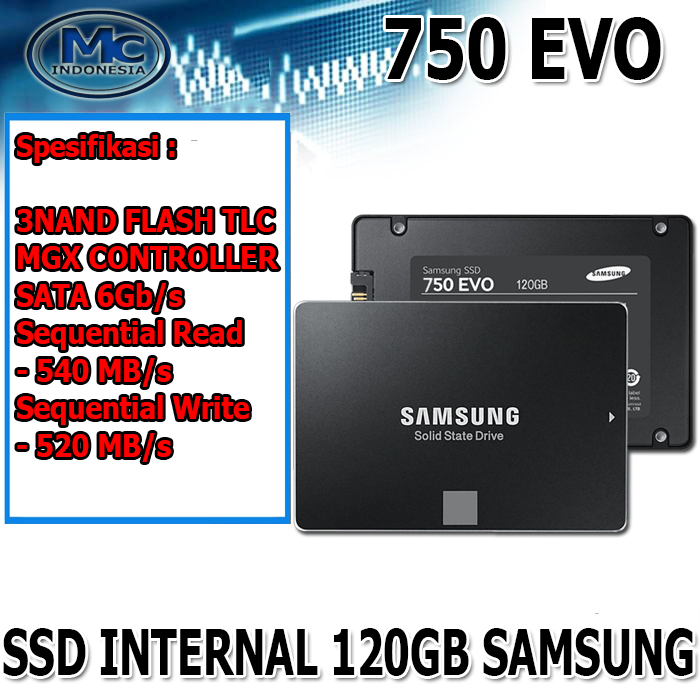 SSD SATA 750 840 850 EVO V-NAND Samsung 120GB 128GB SATA III