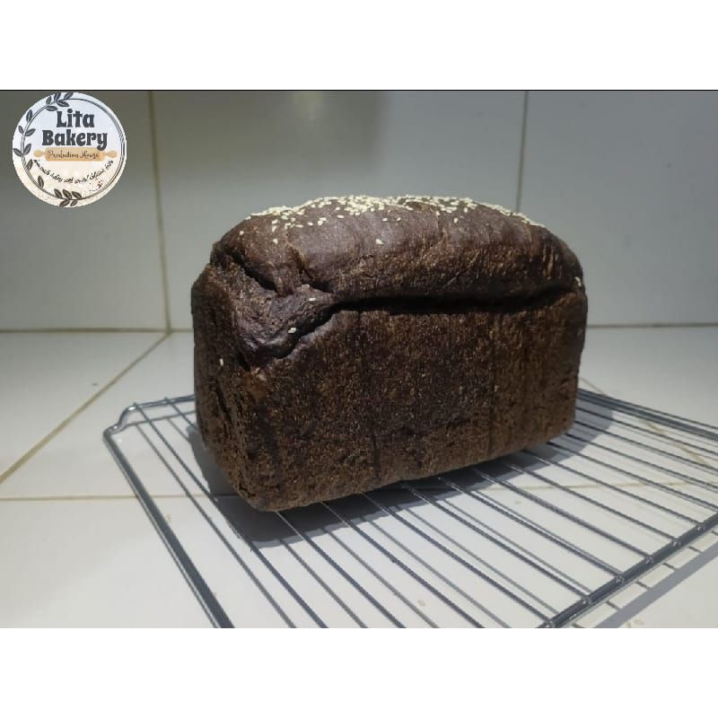 Jual Roti Gandum Dark Chocolate Tanpa isian Lita Bakery (Bebas Gula ...