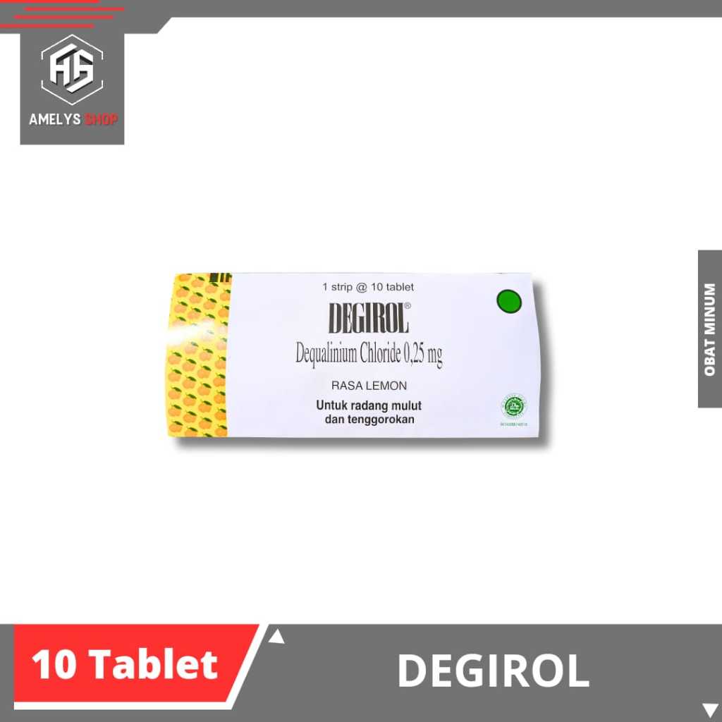 Jual Degirol Untuk Radang Mulut Dan Tenggorokan Rasa Lemon 1 Strip 10 ...