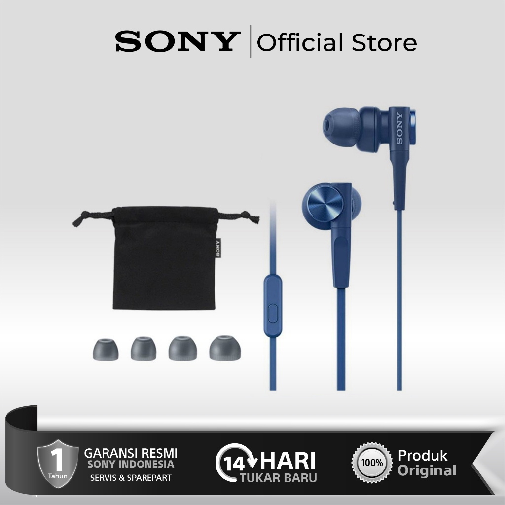 Sony MDR-XB55AP In-Ear Extra Bass Earphone MDR XB55AP MDRXB55AP/ MDR  XB55 AP MDR-XB55 AP Heatset Handsfree