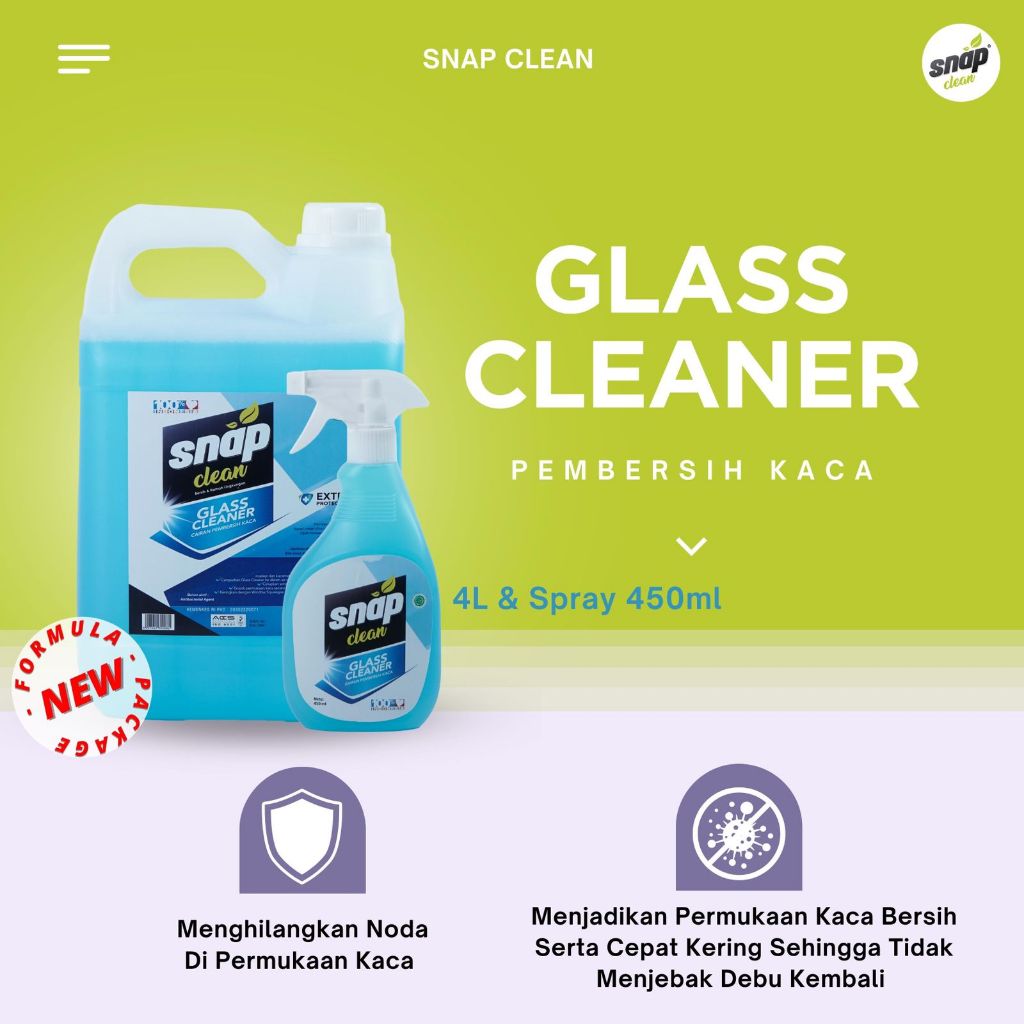 Jual Snap Clean Glass Cleaner Pembersih Kaca | Shopee Indonesia