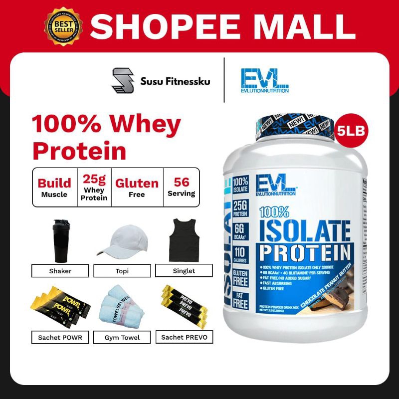 Jual Evl Isolate Whey Protein Lbs Whey Protein Shopee Indonesia