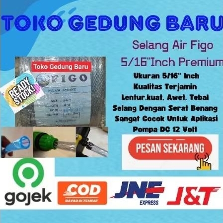 Jual Selang Air Serat Benang Figo/Selang Nylon/Selang Hiprex ukuran 5/ ...