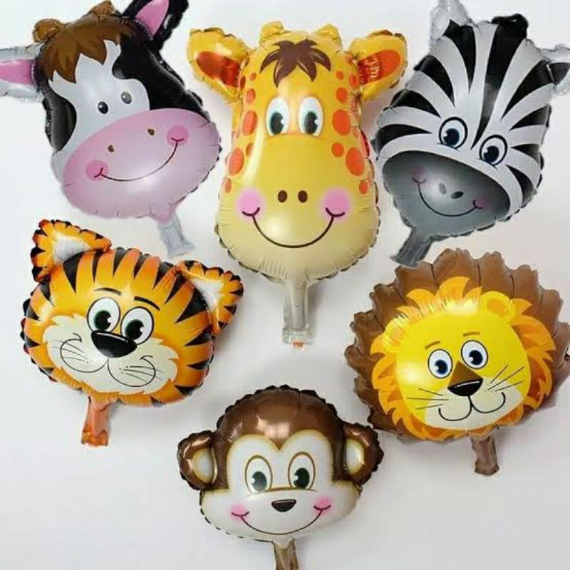 Jual Balon foil karakter hewan buas ukuran jumbo besar singa lion ...