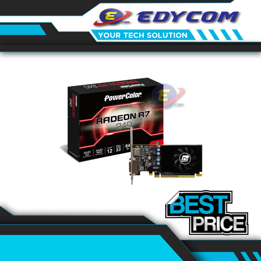 Jual PowerColor Radeon R7 240 2GB DDR5 - Promo Murah Chip Ori Vga DDR5 ...