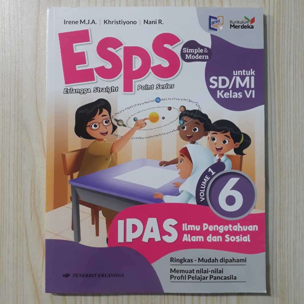 Jual ESPS ILMU PENGETAHUAN ALAM DAN SOSIAL KELAS 6 SD VOL 1 VOL ...