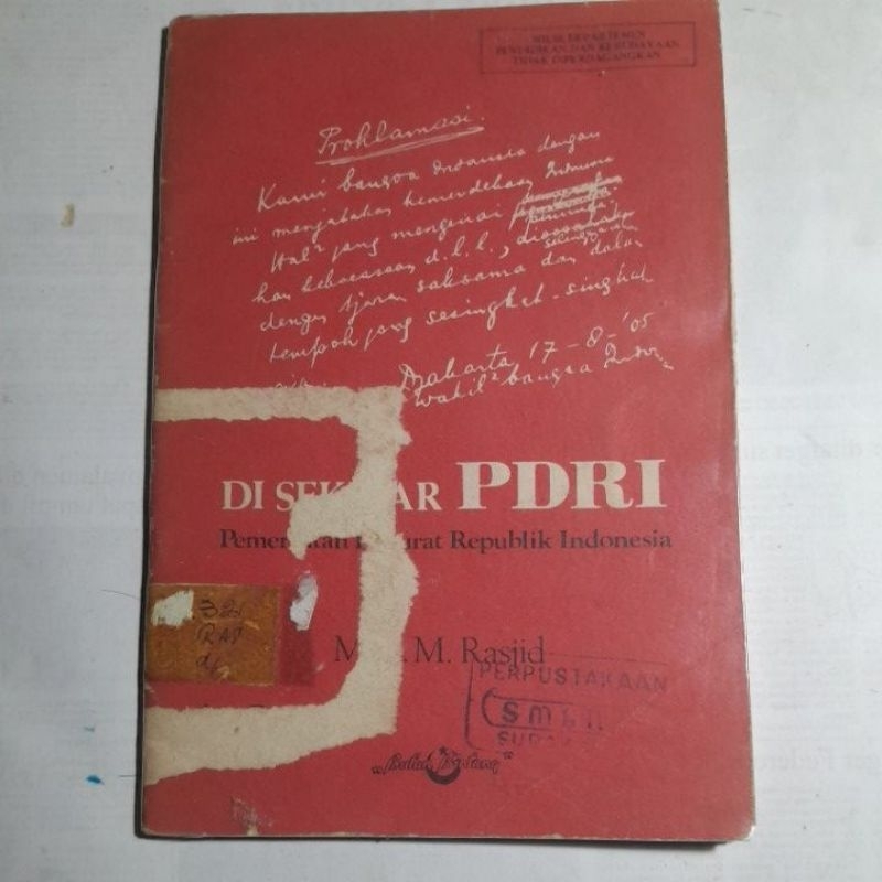 Jual Buku Di Sekitar PDRI Pemerintahan Darurat Republik Indonesia ...