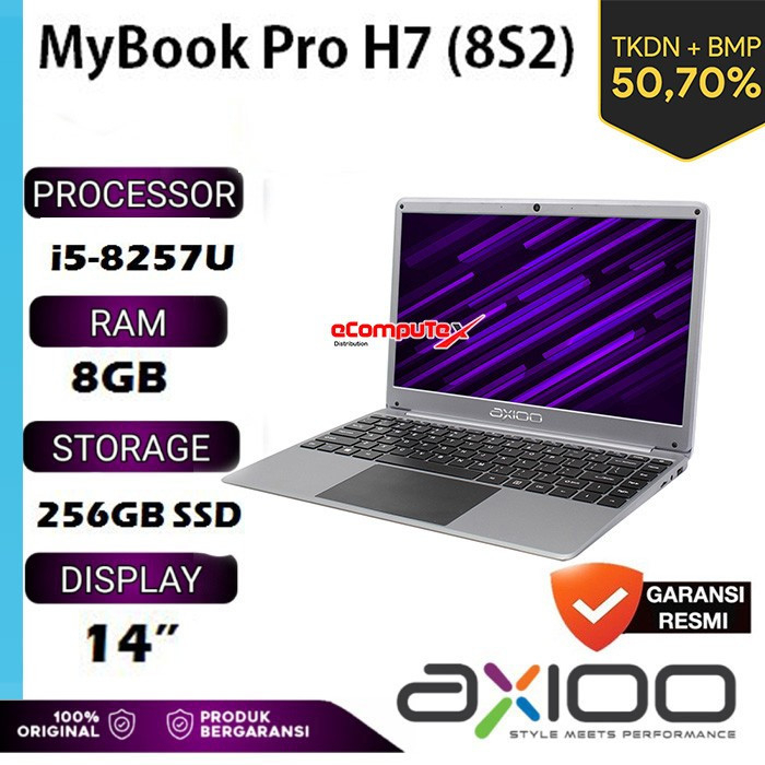 Jual LAPTOP AXIOO MYBOOK PRO H7 (8S2) i5-8257U 14