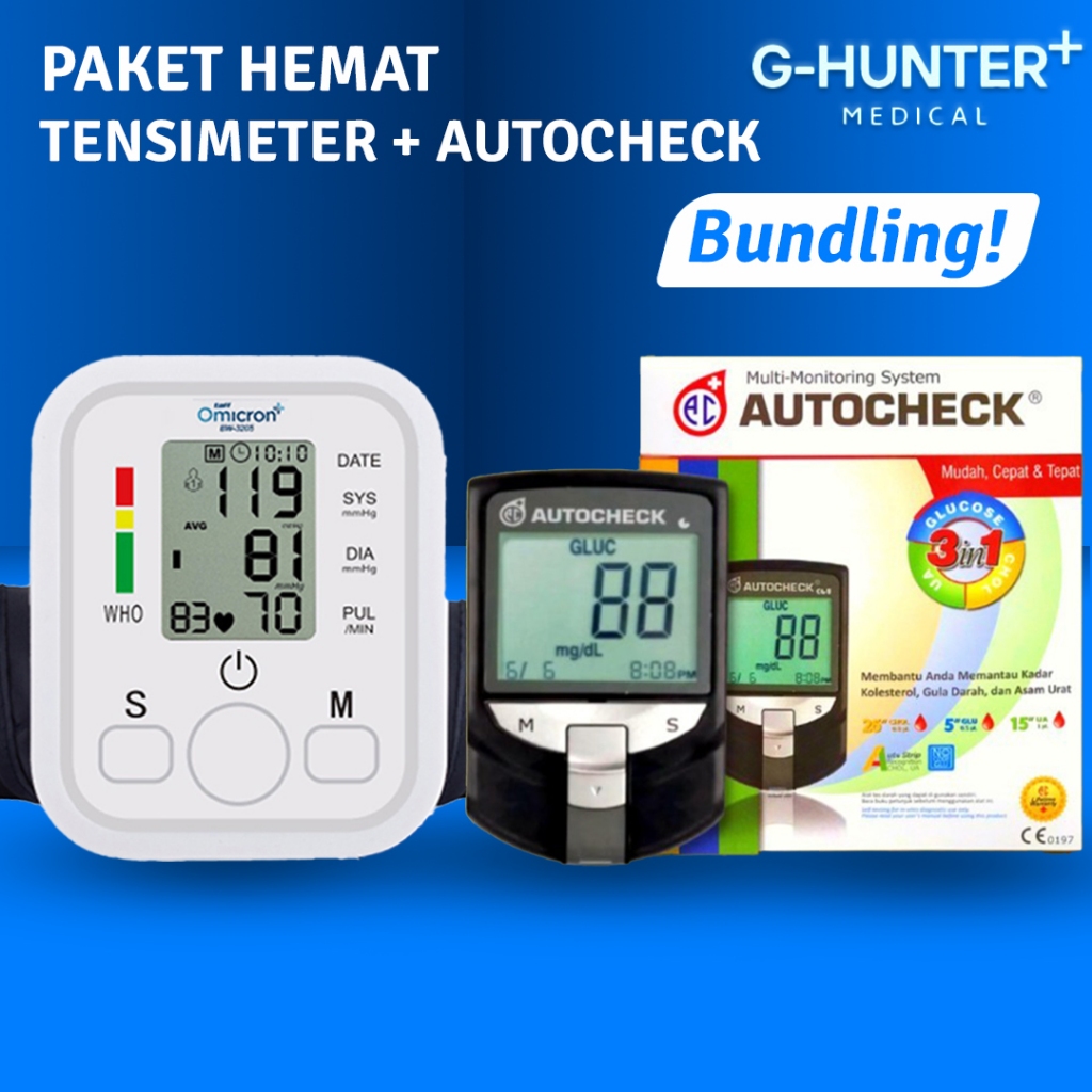 Jual Paket Bundling 4 In 1 Tensimeter Digital Dan Autocheck / Autocheck ...