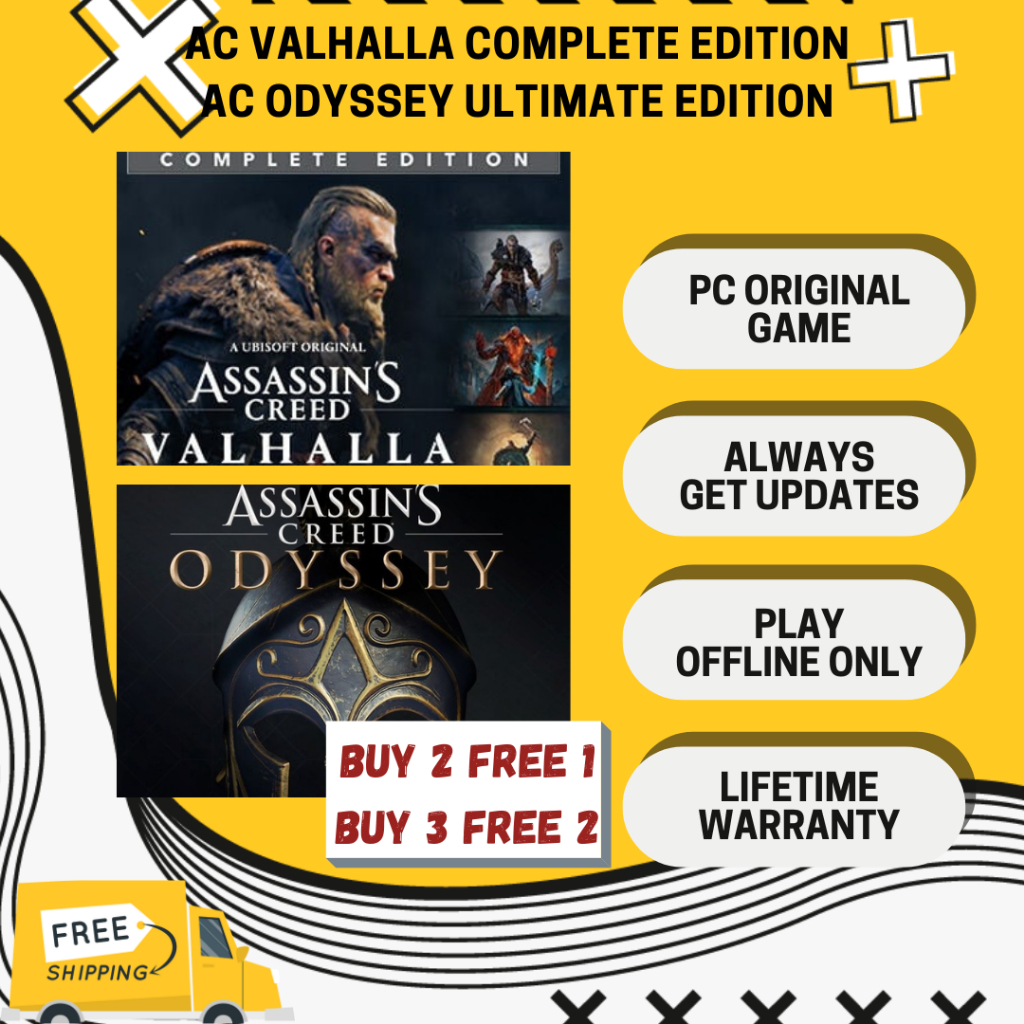 Jual Assassins Creed Valhalla Complete Edition Assassins Creed Odyssey Ultimate Edition Full