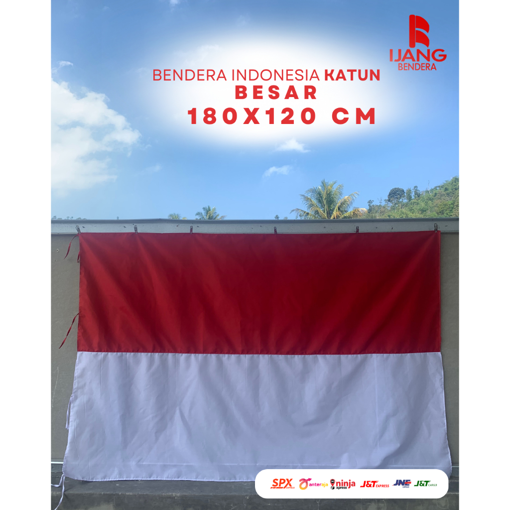 Jual Bendera Merah Putih Kain Katun Tebal Sang Saka Merah Putih Shopee Indonesia