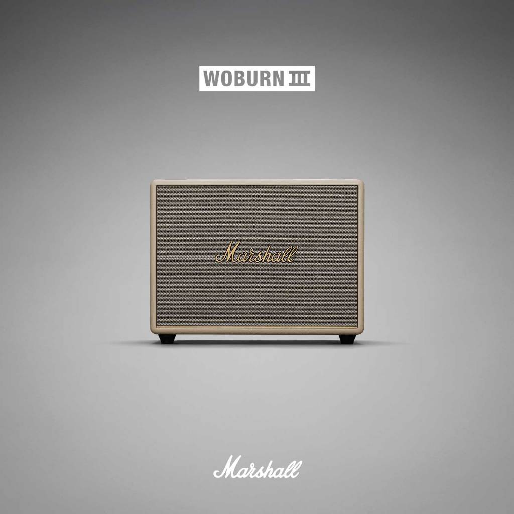 スピーカー・ウーファー Marshall WOBURN III Cream Marshall Woburn III Bluetooth Speaker - Cream | Sweetwater