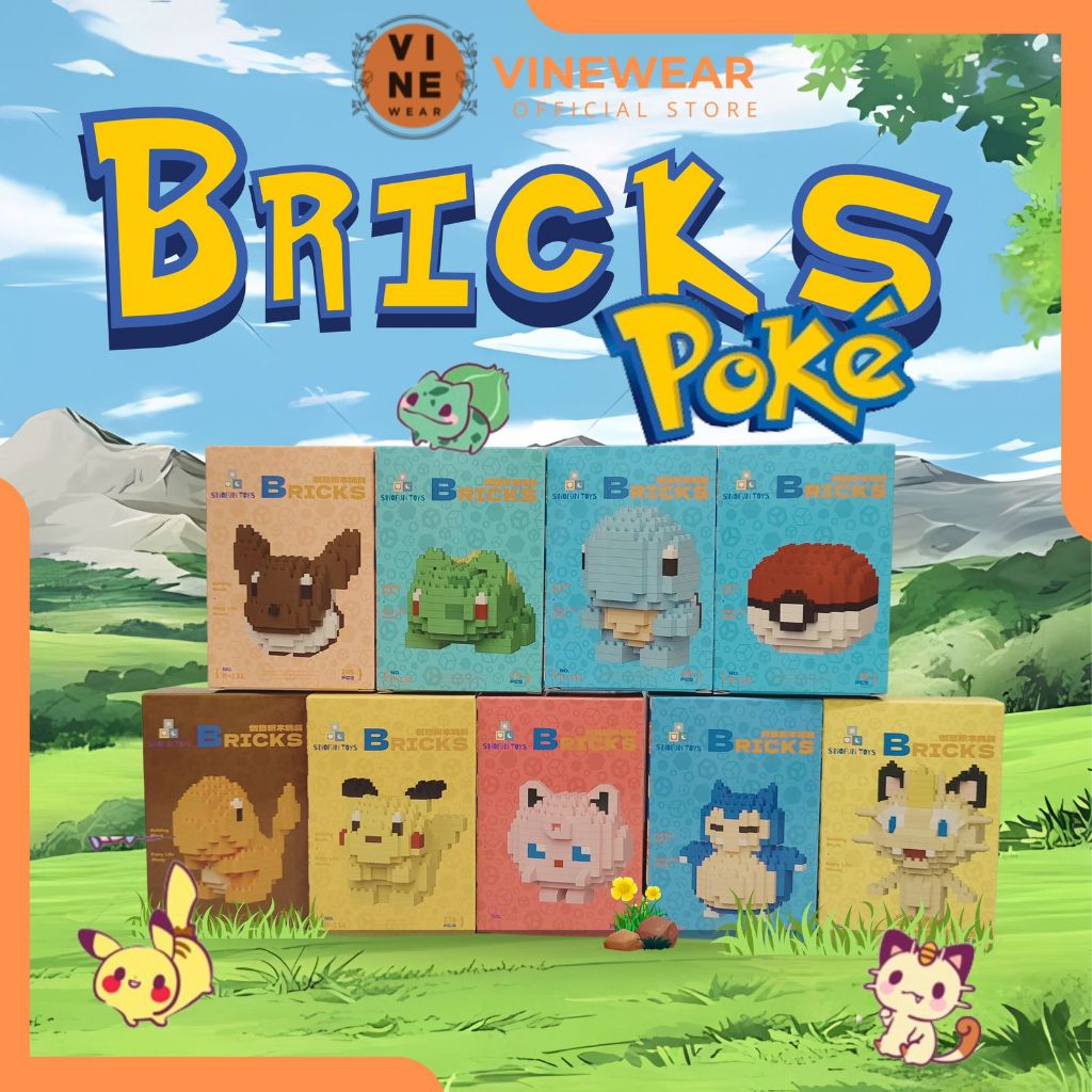 Jual Nano Block Model Karakter Edisi Pokemon Mainan Balok Edukasi Anak ...