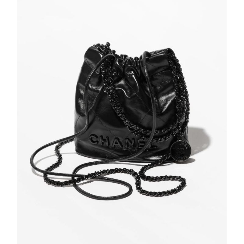 Jual TAS WANITA KULIT ASLI SHINY CALFSKIN QUILTED DIAMOND MINI CH22