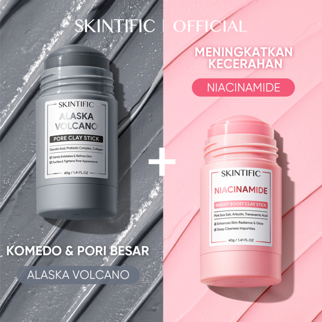 Jual Official Ready Stock Skintific Niacinamide Bright Boost Clay