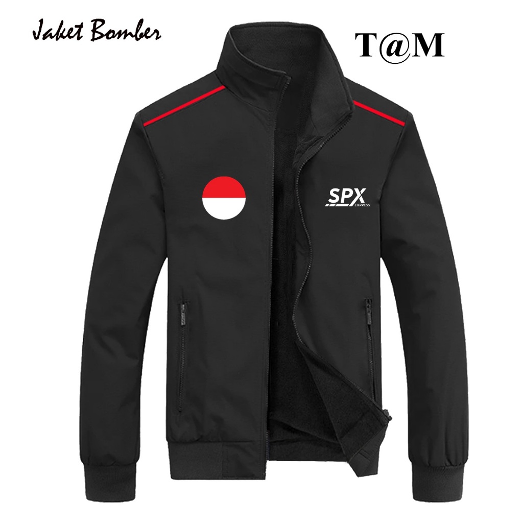 Jual jaket kasual bomber logo spx express waterproof jaket taslan ...