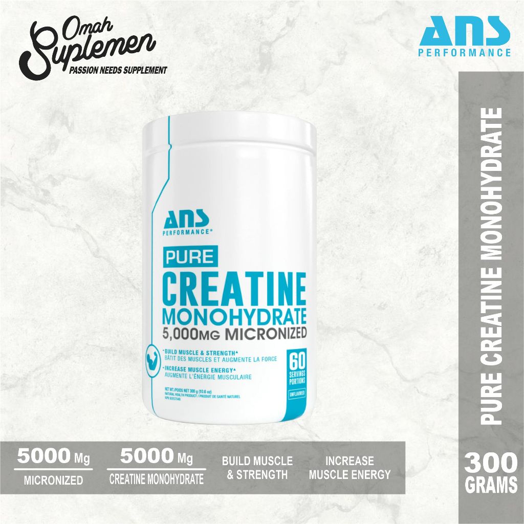 Jual ANS Creatine Monohydrate 5000mg Micronized 300gr creatine ans ...