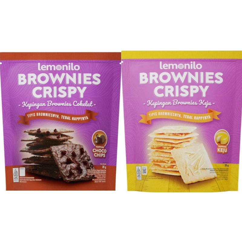 Jual LEMONILO BROWNIES CRISPY COKLAT & KEJU 35G | Shopee Indonesia