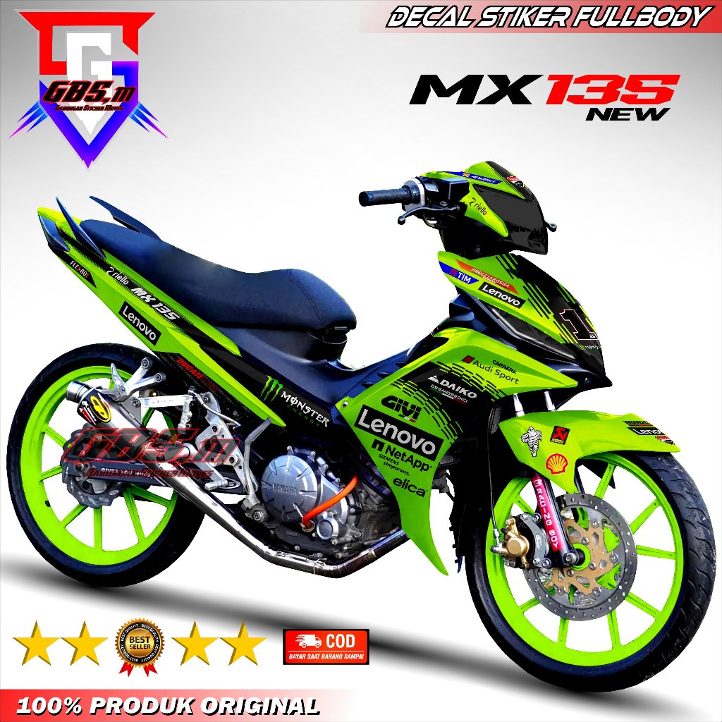 Jual Decal Stiker Jupiter Mx 135 New Full Body Stiker Striping Mx 135 ...
