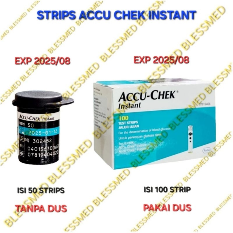 Jual Strip Accu Chek Instant Isi 50 Test Strip Accuchek Instan Accu