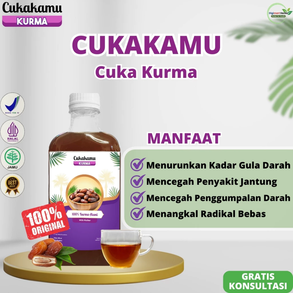 CUKAKAMU Cuka Kurma Asli 300ml