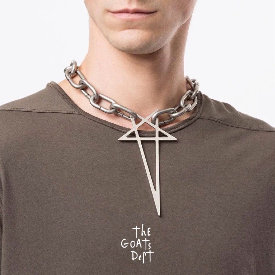 Jual The Goats Dept - Pentagram Big Chain Necklace Original / tgd1095 ...