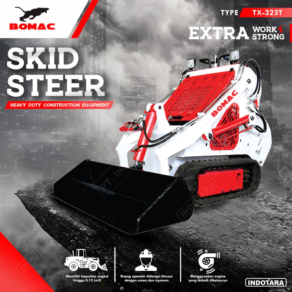 Jual Bomac Mini Skid Steer Loader TX323T | Shopee Indonesia
