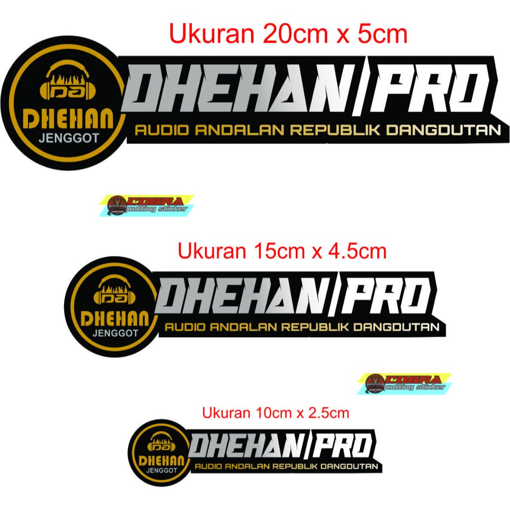 Jual Sticker DHEHAN PRO Audio Sound Sistem Sticker Printing | Shopee ...