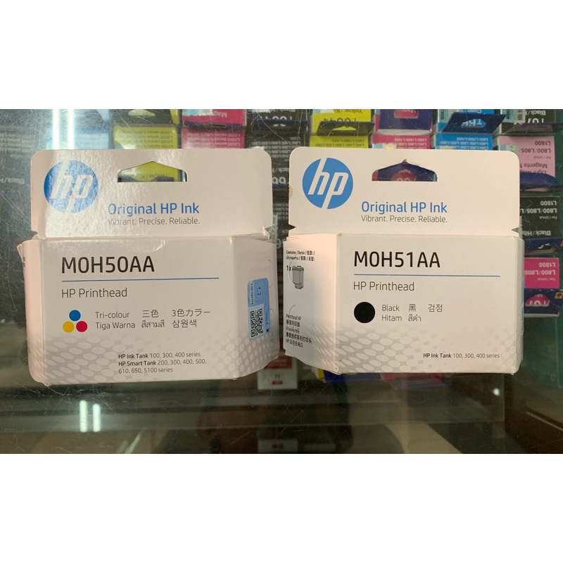 Jual HP Printhead M0H51AA Black M0H50AA Colour Cartridge Print Head HP ...