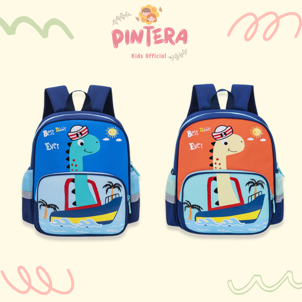 Jual Pintera - Tas Sekolah Anak Laki - Laki TK PAUD Ransel Dinosaurus ...