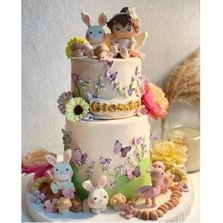 Jual Custom cake 2 tier / cake 2 tingkat / kue ulang tahun anak /kue ...