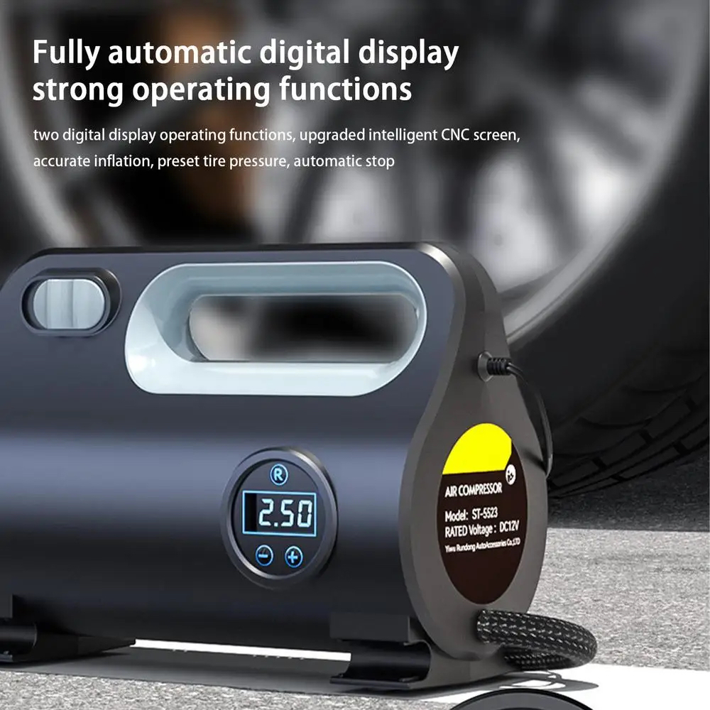 Pompa Ban Elektrik 150 PSI Display Digital 120 W foto 3