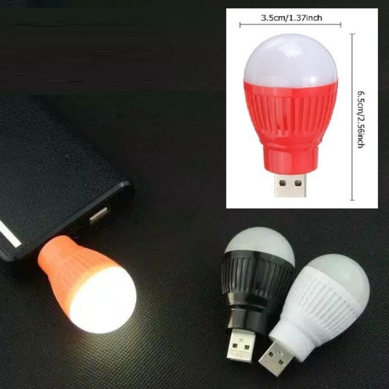 Jual BOHLAM LED MINI USB TANPA KABEL / LAMPU USB LED USB LED PORTABEL ...