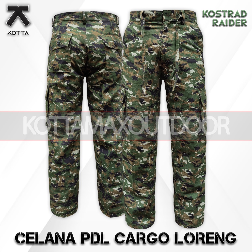 Jual CELANA PDL CARGO LORENG PANJANG TNI KOSTRAD RAIDER LINUD ARMY ...