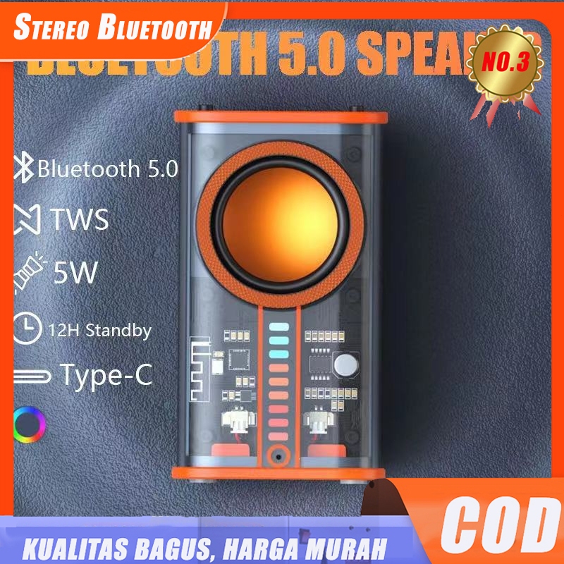 Jual Speaker Bluetooth tujuh lampu berwarna menyilaukan suara jitterbug ...