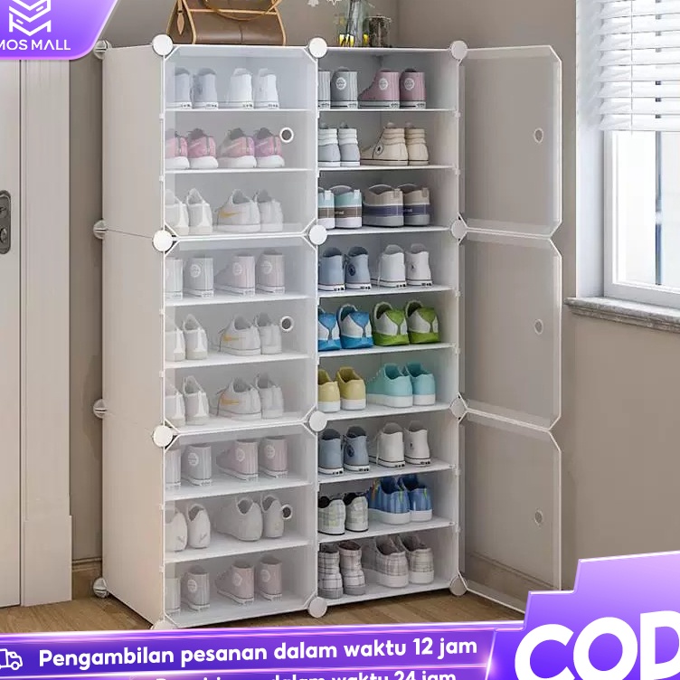 Jual Good Rak Sepatu Tertutup Anti Debu Rak Sepatu 8 Susun Plastik ...