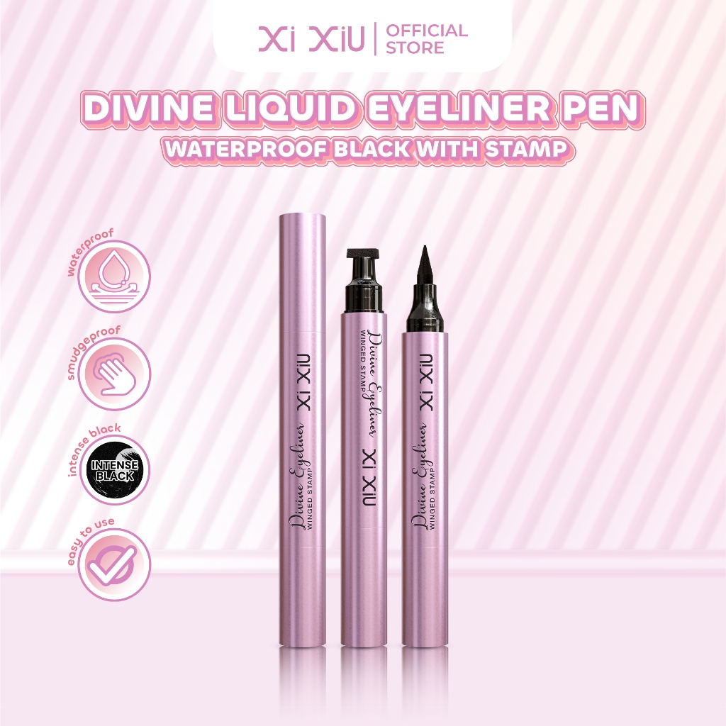 Jual Xi Xiu Divine Liquid Eyeliner Pen Waterproof Black With Stamp