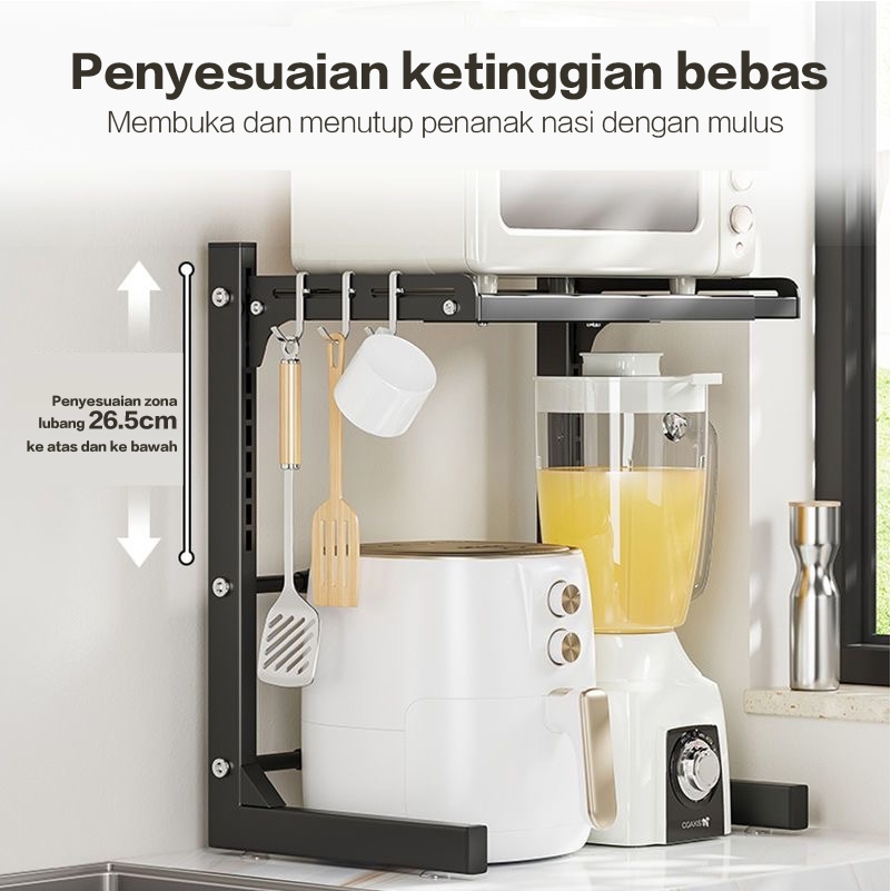 Jual Rak Microwave Oven Rak Rice Cooker Rak Serbaguna Dapur Rak ...