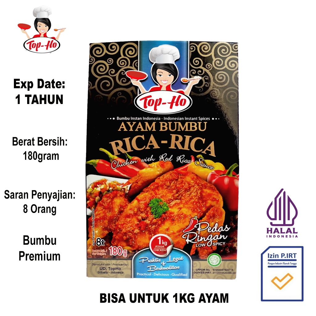 Jual Bumbu Masak Ayam Rica-Rica Top-Ho (Bumbu Premium) | Shopee Indonesia