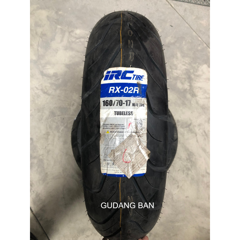 Jual ( RX-02 R ) IRC 160 / 70 - 17 RX - 02 R Ban belakang Motor ROAD ...