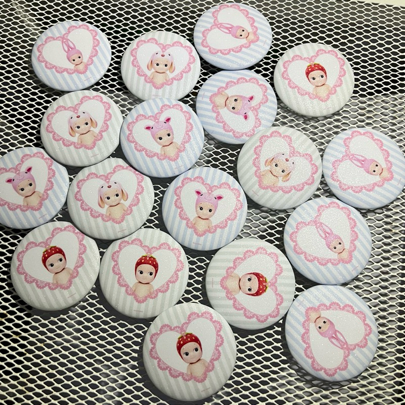 Jual pin button sonny angel laminasi glitter lucu ins korea untuk ...